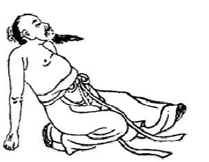 第十一式小暑六月節坐功圖